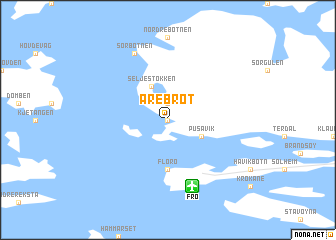 map of Årebrot
