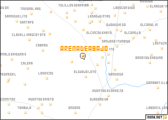 map of Arena de Abajo