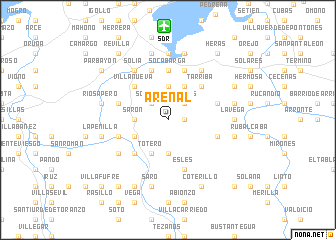 map of Arenal