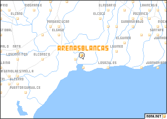 map of Arenas Blancas