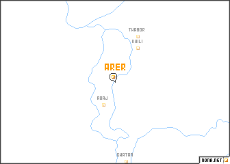 map of Arer