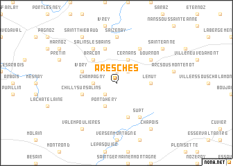 map of Aresches