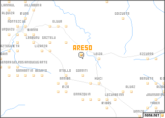 map of Areso