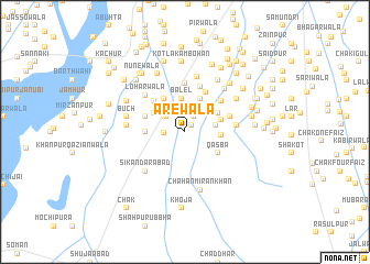 map of Ārewāla