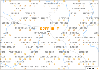 map of Arfeuilie