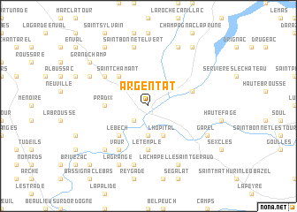 map of Argentat