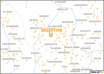 map of Argentina