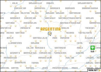 map of Argentina