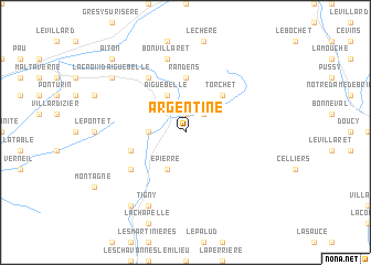 map of Argentine