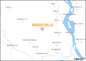 map of Argentville