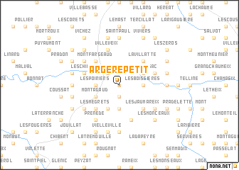 map of Argère Petit