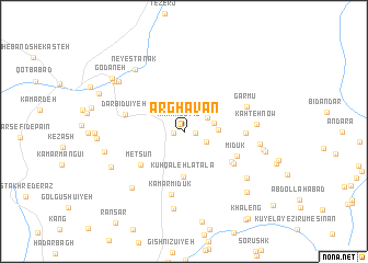 map of Arghavān