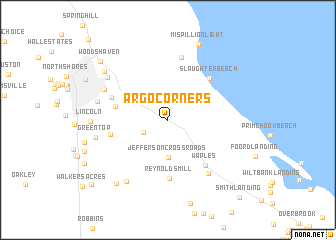 map of Argo Corners