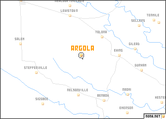 map of Argola