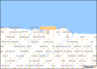 map of Argüero