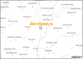 map of Argyroúpolis
