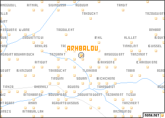 map of Arhbalou