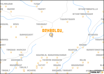 map of Arhbalou