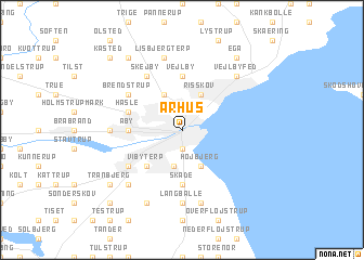 map of Århus