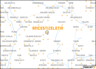 map of Ariceşti-Zeletin