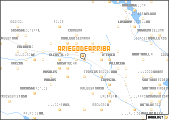 map of Ariego de Arriba