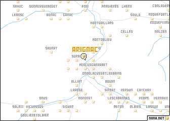 map of Arignac