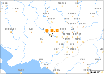 map of Arimori