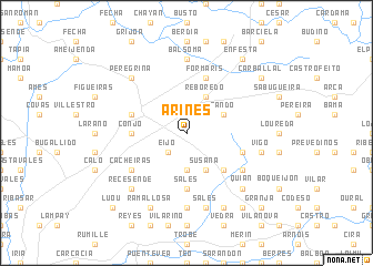 map of Arines