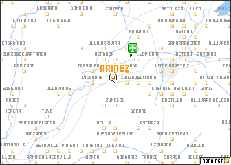 map of Aríñez