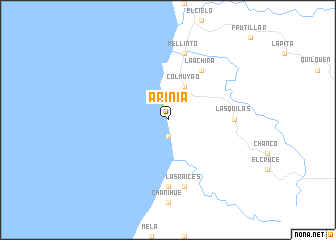 map of Arinia