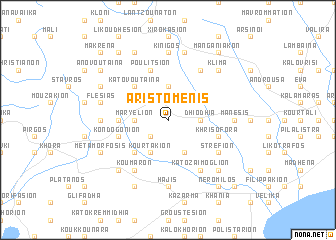 map of Aristoménis