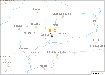 map of Arixi