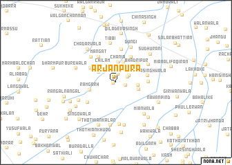 map of Arjanpura