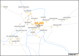 map of Ārjān