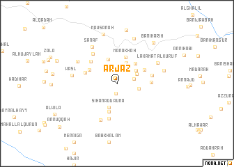 map of ‘Arjaz