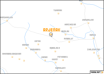 map of Arjenak