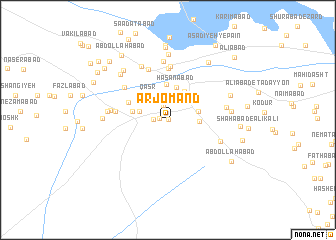 map of Arjomand