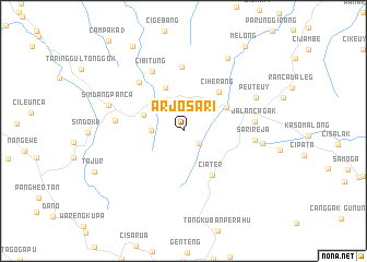 map of Arjosari