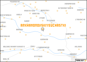 map of Arkhamonovskiye Uchastki