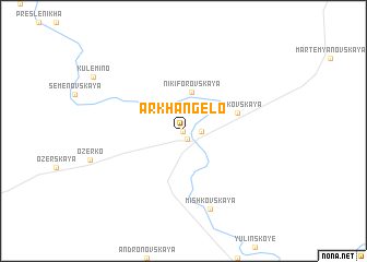 map of Arkhangelo