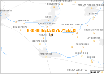 map of Arkhangel\