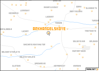 map of Arkhangel\