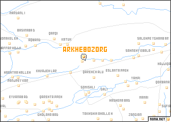 map of Arkh-e Bozorg
