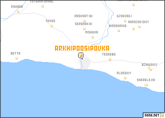 map of Arkhipo-Osipovka