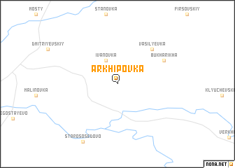 map of Arkhipovka