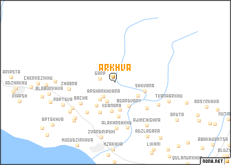 map of Arkhva