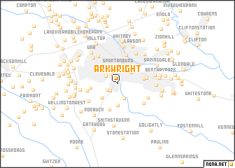 map of Arkwright