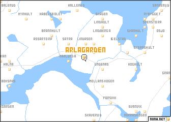 map of Ärlagården
