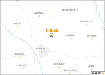 map of Arles