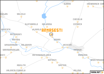 map of Armăşeşti